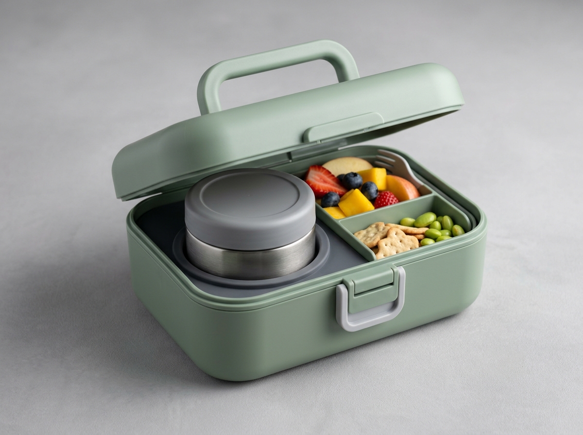 Dual-Temp Hybrid Hot/Cold Thermal Bento Lunch Box