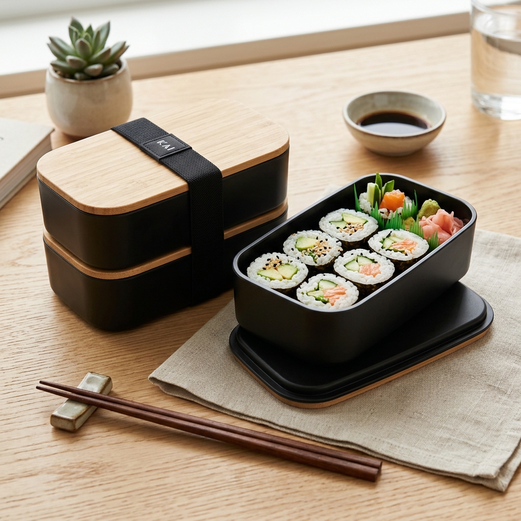 Dual-Tier Japanese Style Office Bento (1,200ml)