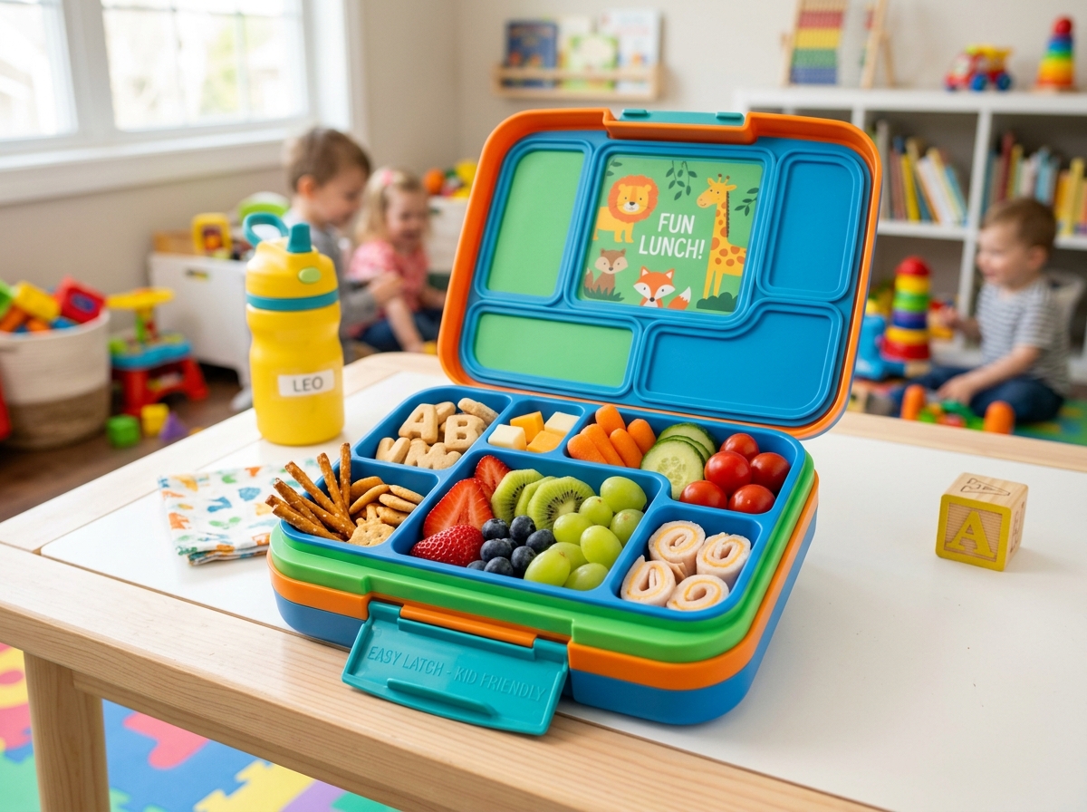 Kids 5-Compartment Leakproof Bento Lunch Box