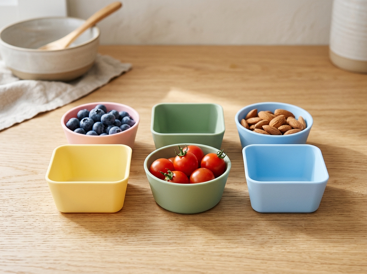 Reusable Silicone Bento Baking Cups & Food Dividers (6-Pack)