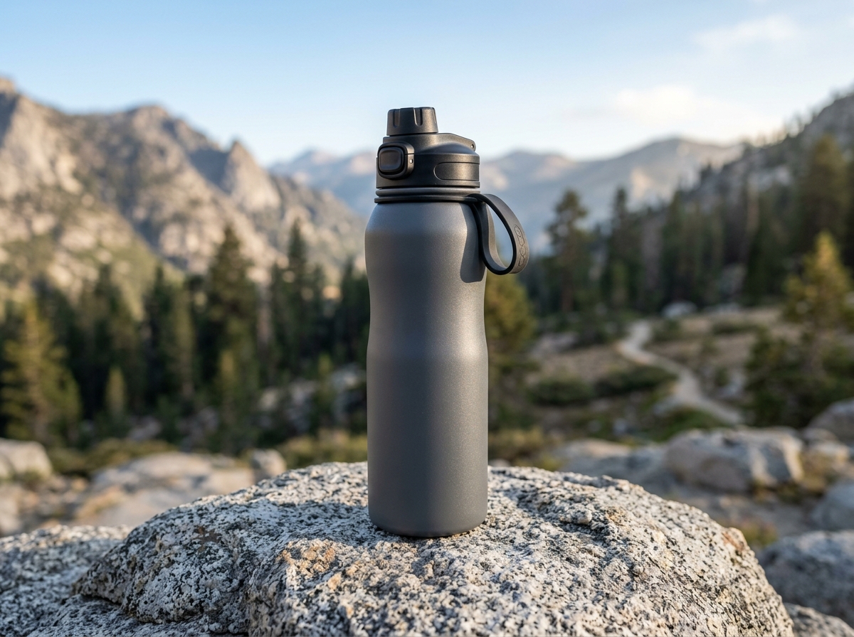 Insulated Stainless Steel Sport Flask with Chug Spout (600ml / 20oz)
