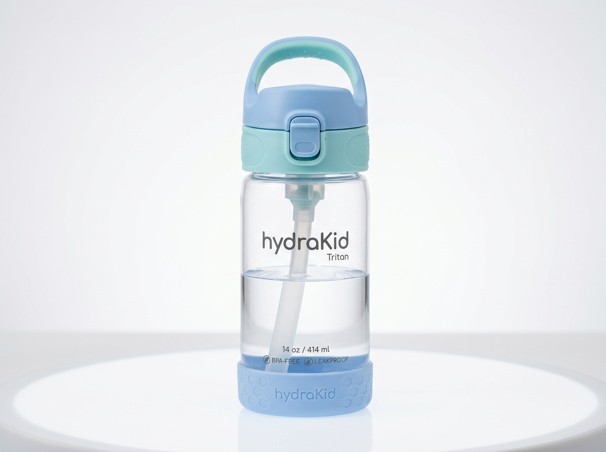 Kids Eastman Tritan™ Spill-Proof Straw Bottle (450ml / 15oz)